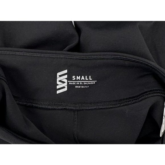 Second Skin Performance Capri Tights Leggings Small 4-6 Black Activewear Pants - Picture 6 of 9